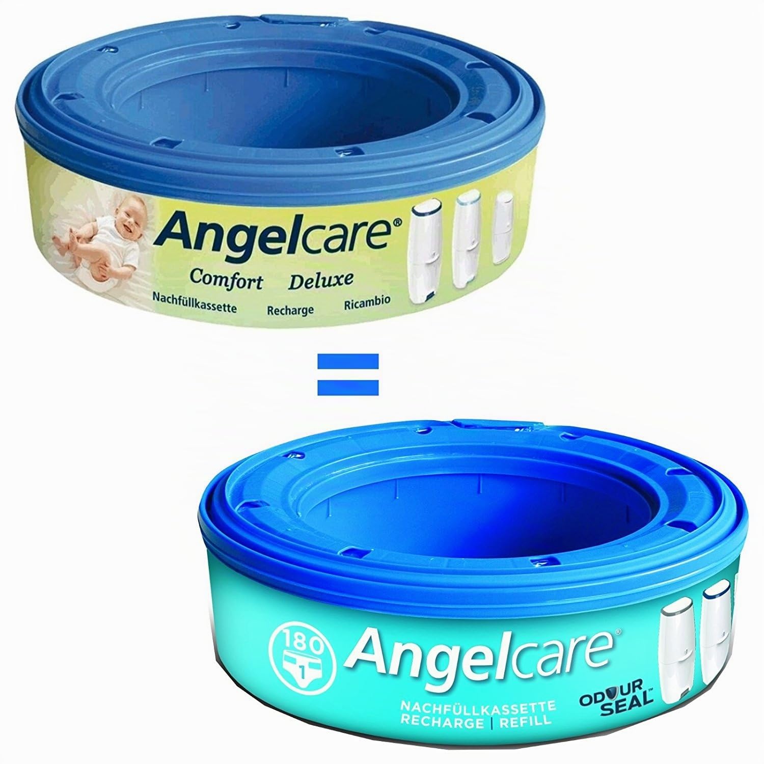 Angelcare 180400-3n 3 Nachfüllkassetten, blau