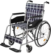 Caretech Japan Self-Propelled Steel Folding Wheelchair Wish CS-10 Standard Check