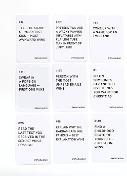 DSS Games Who Can Do It [Compete with Your Friends to Win These Challenges | Adult Party Game | Great for Game Night, Big Groups, Pregames | Gifts for Him] | 250 Challenge Cards, 3+ Players, Ages 17+, Pregame, Game Night, Gift for Him, College Party Game, Adult Party Game