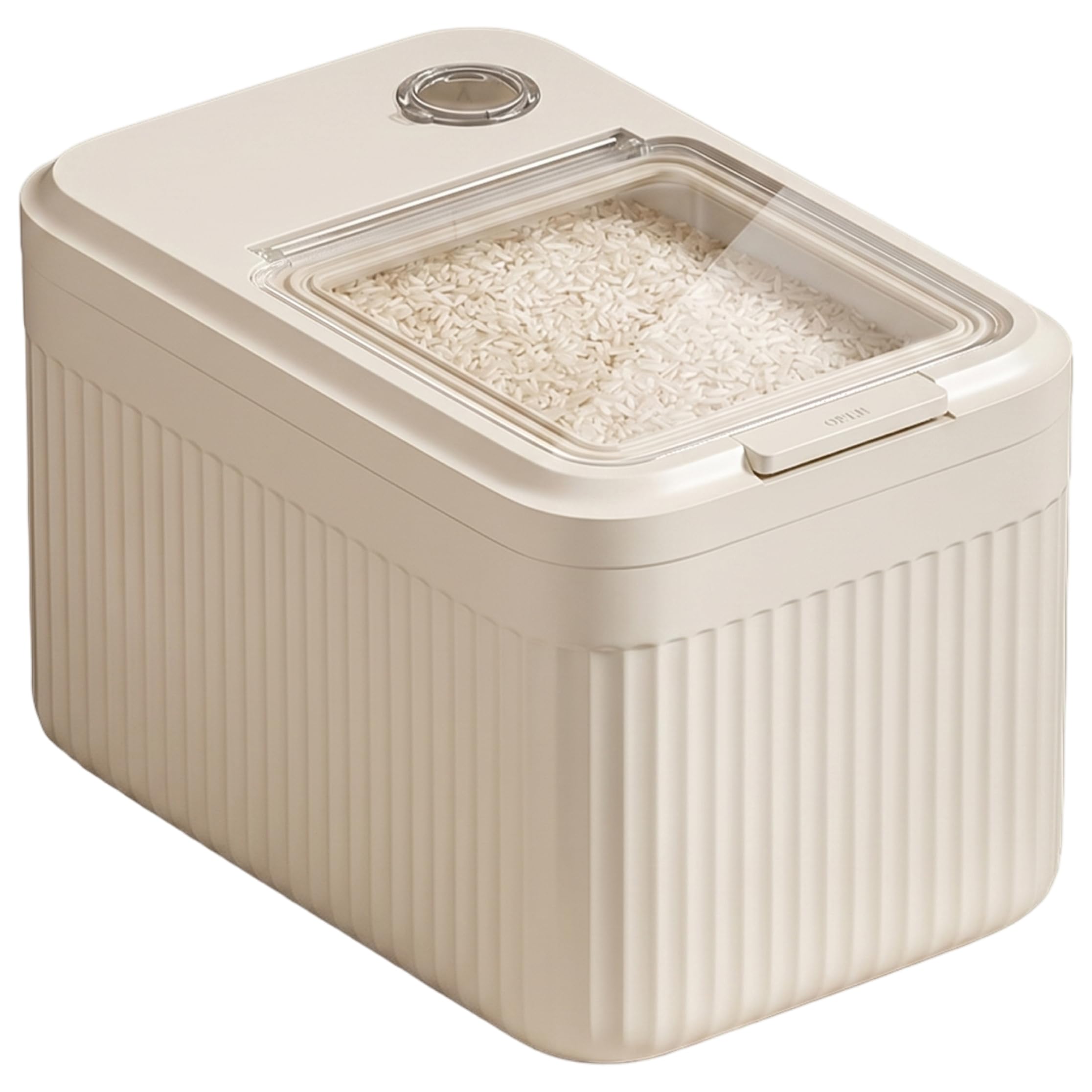Contenedor de arroz de 5 kg hermético de plástico con vaso medidor para cocina