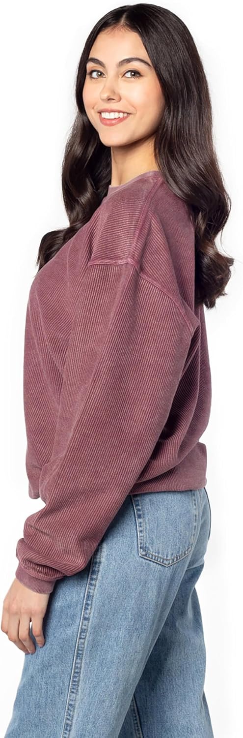 NCAA Purdue Boilermakers Womens Corded Crew - Image 2