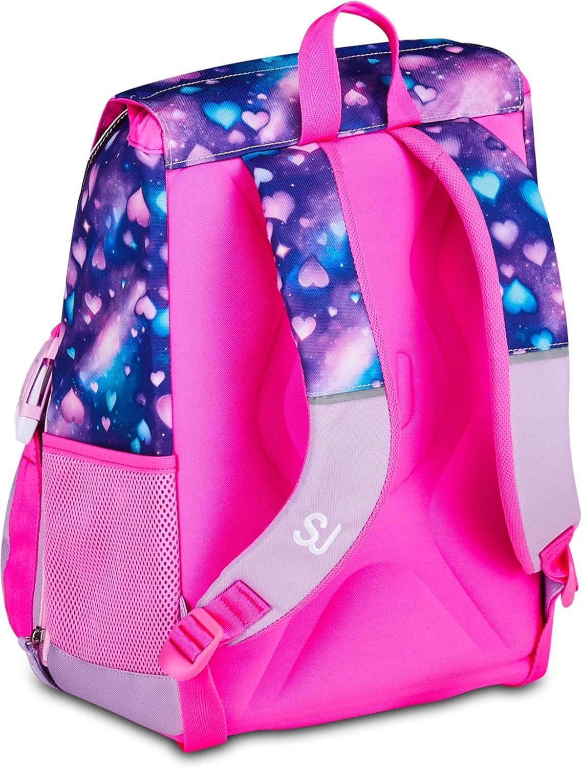 BATMAN Schoolpack Zaino SJ Gang Unicorno Pixie Rosa Estensibile + Astuccio 3 Zip Completo