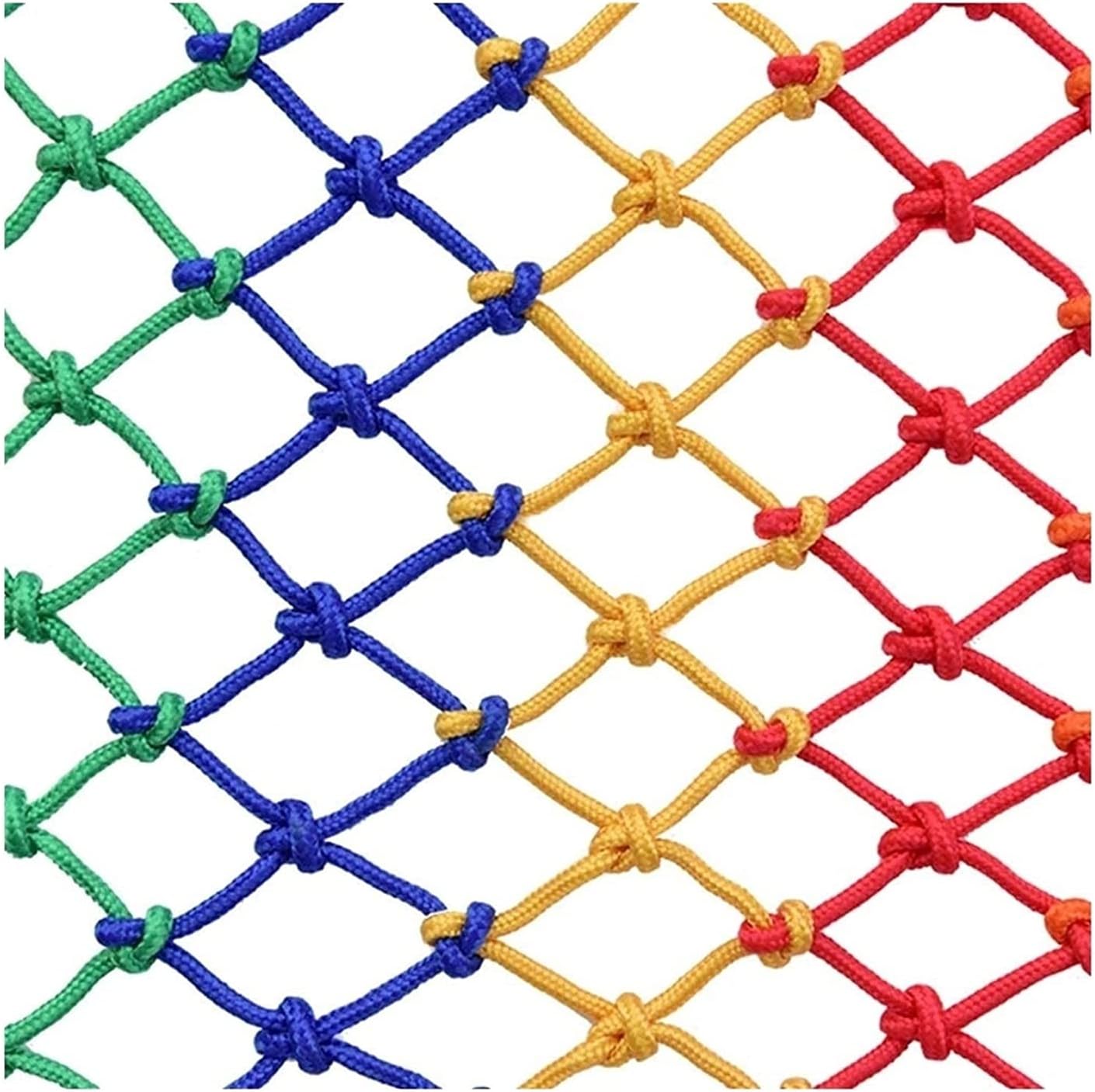 Child Safety Net Color Cargo Net Weave Nylon Protective Net, Garden Swing Outdoor Hammock Playground Decoration, Rope Net Railing Patios Safety Net Rope Netting (Size : 2x9m(6x29ft