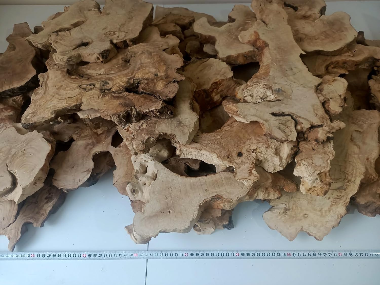 Live Edge Olive Slab Set for DIY & Epoxy - Resin Ready, Cleared Wood Slab (Burl, 16)