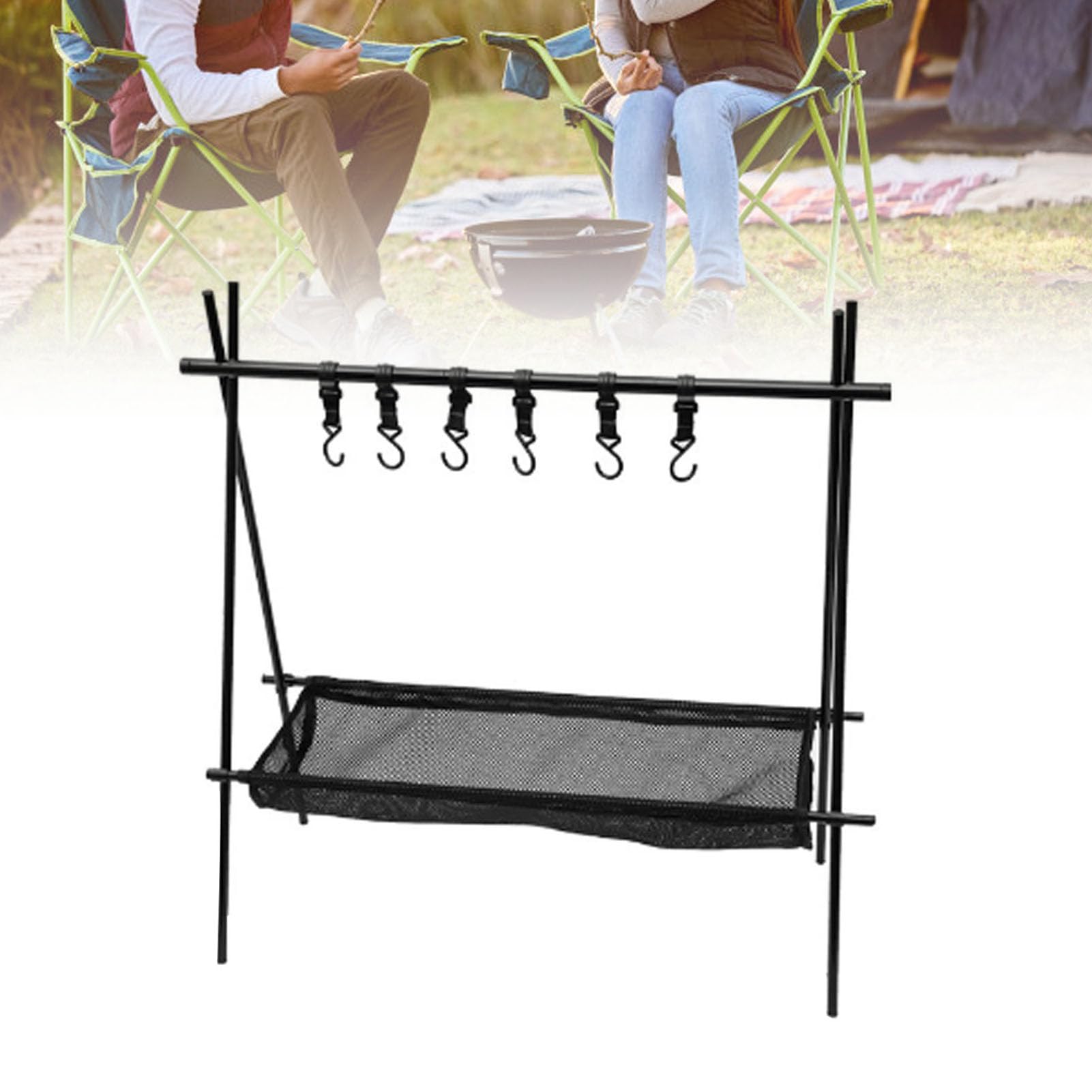 Changor Camping-Kochgeschirr-Hängeregal, Leicht, Stabil,