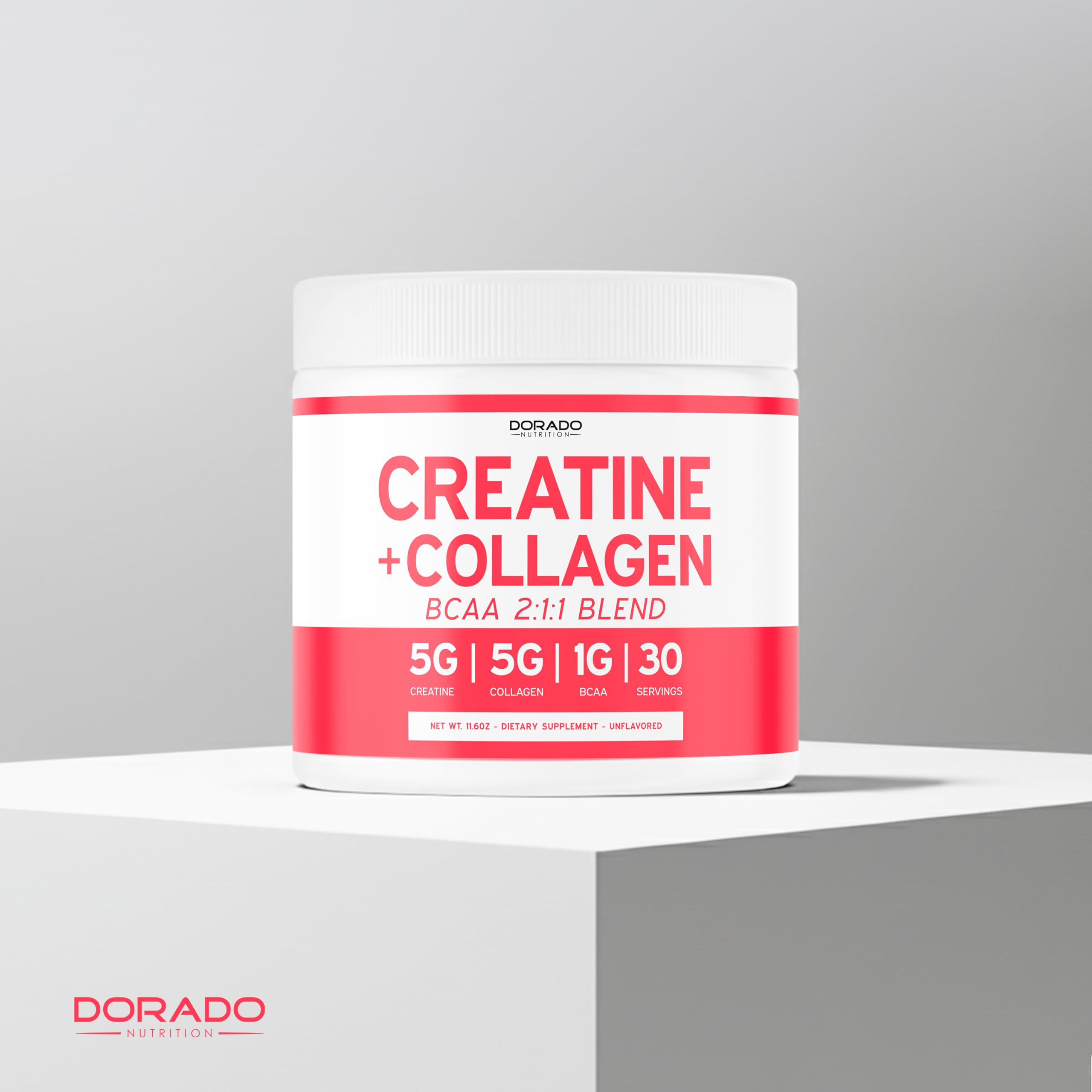 Creatine for Women | Creatine Monohydrate Powder 5G + 5000mg Collagen + 1000mg BCAA 2:1:1 Powder (30 Serving) Support Glutes, Lean Muscles, Recovery, Energy & Stamina Non-GMO, Gluten Free - USA Made — Amazon image 5