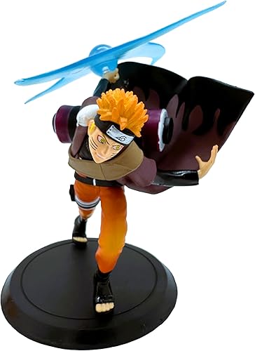 Naruto, en modo Sage, figura de Naruto usando su movimiento definitivo Rasenshuriken (Viene con pegamento adhesivo).