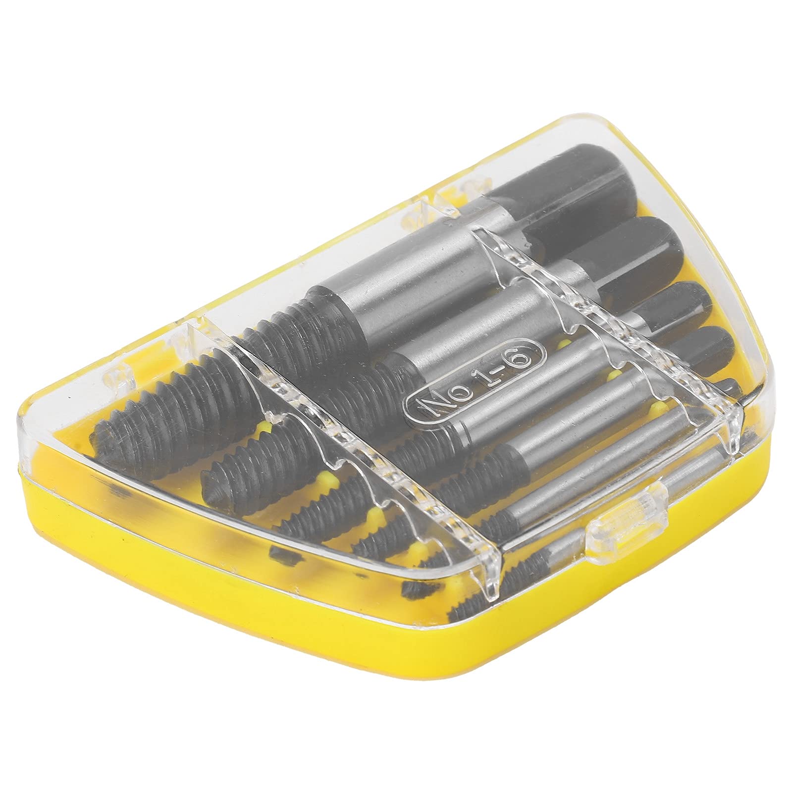 6Pcs High Speed Steel Screw Extractor Set Coarse Thread Broken Nails Extractor Drill Bits Applicable to Multiple Broken Screw Extraction Scenarios