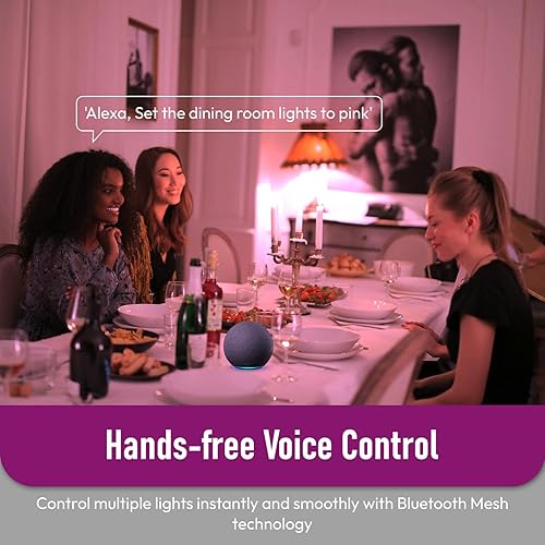 Miniatura 2 de Bombillas Alexa equivalentes a 130 W, bombillas inteligentes que funcionan directamente con Alexa, bombilla RGBCW que cambia de color, 90+CRI,