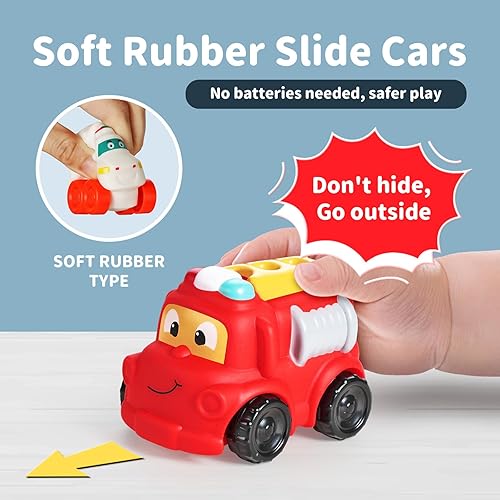 Miniatura 3 de ALASOU 12 juguetes de goma suave para niños de 1 año con tapete de juegobolsa de almacenamiento, regalos para niños de 1 año, regalos de primer