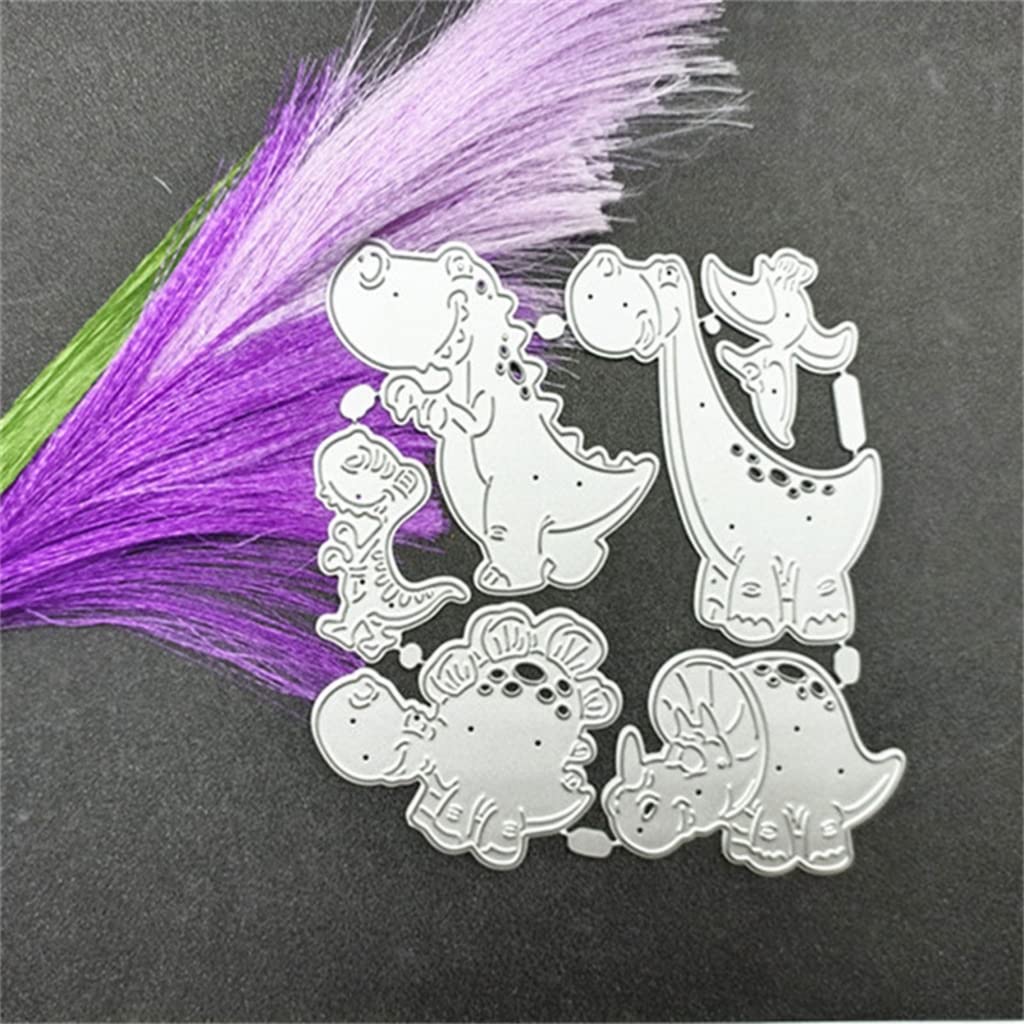 Matrices de découpe en métal en forme de dinosaures pour la fabrication de cartes, le gaufrage, le scrapbooking, la décoration d'albums, de cartes en papier