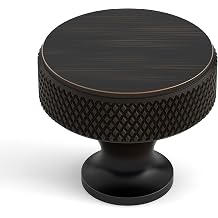 Oil Rubbed Bronze Knurled Cabinet Knobs Round Drawer Pulls 10 Pack
