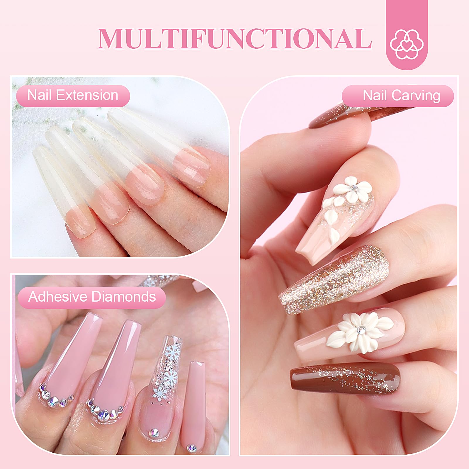 SAVILAND Acrylic Nail Kit for DIY Nail Styling