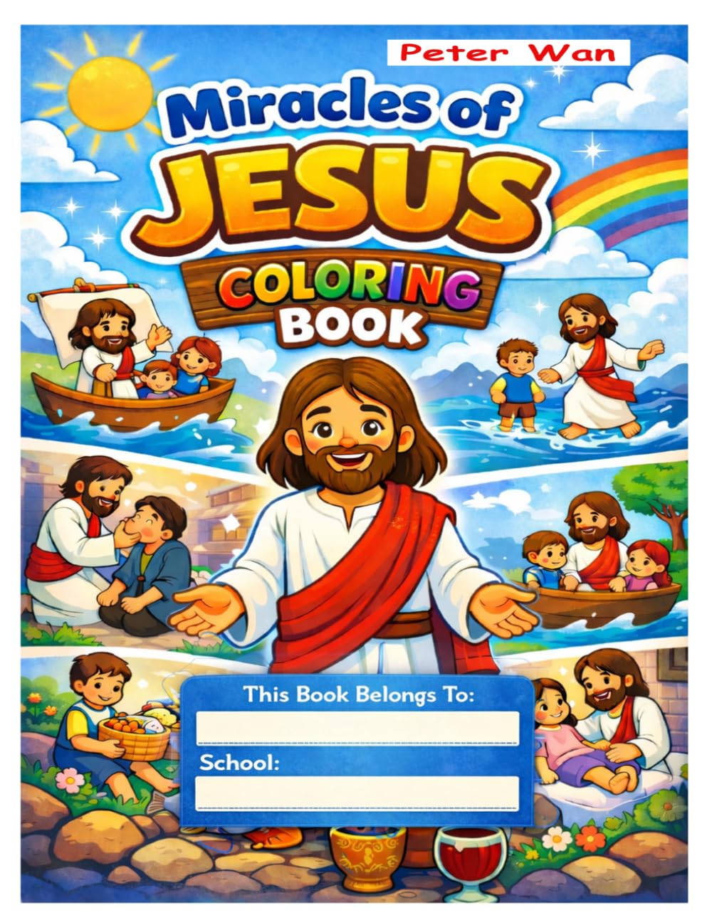 MIRACLES OF JESUS COLORING BOOK