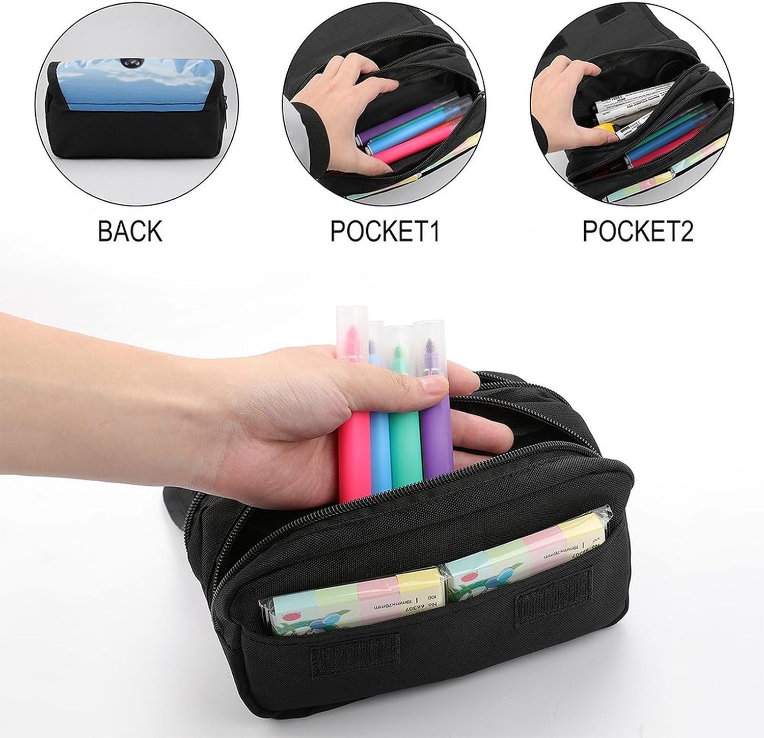 Antarctica Ice Pencil Case Big Capacity Pencil Pouch image 5