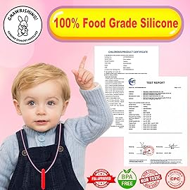 Sensory Chew Necklace for Girls by GNAWRISHING, 8 Pack Diamond Chew Necklaces for Sensory Kids, Made from Food Grade Silicone for Autistic, ADHD, Oral Motor (Tough, Long-Lasting)