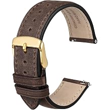 Anbeer Retro Watch Band Quick Release, Crazy Horse Leather Watch Straps for Men and Women, Band Width - 18mm 20mm 22mm 16mm 19mm 24mm