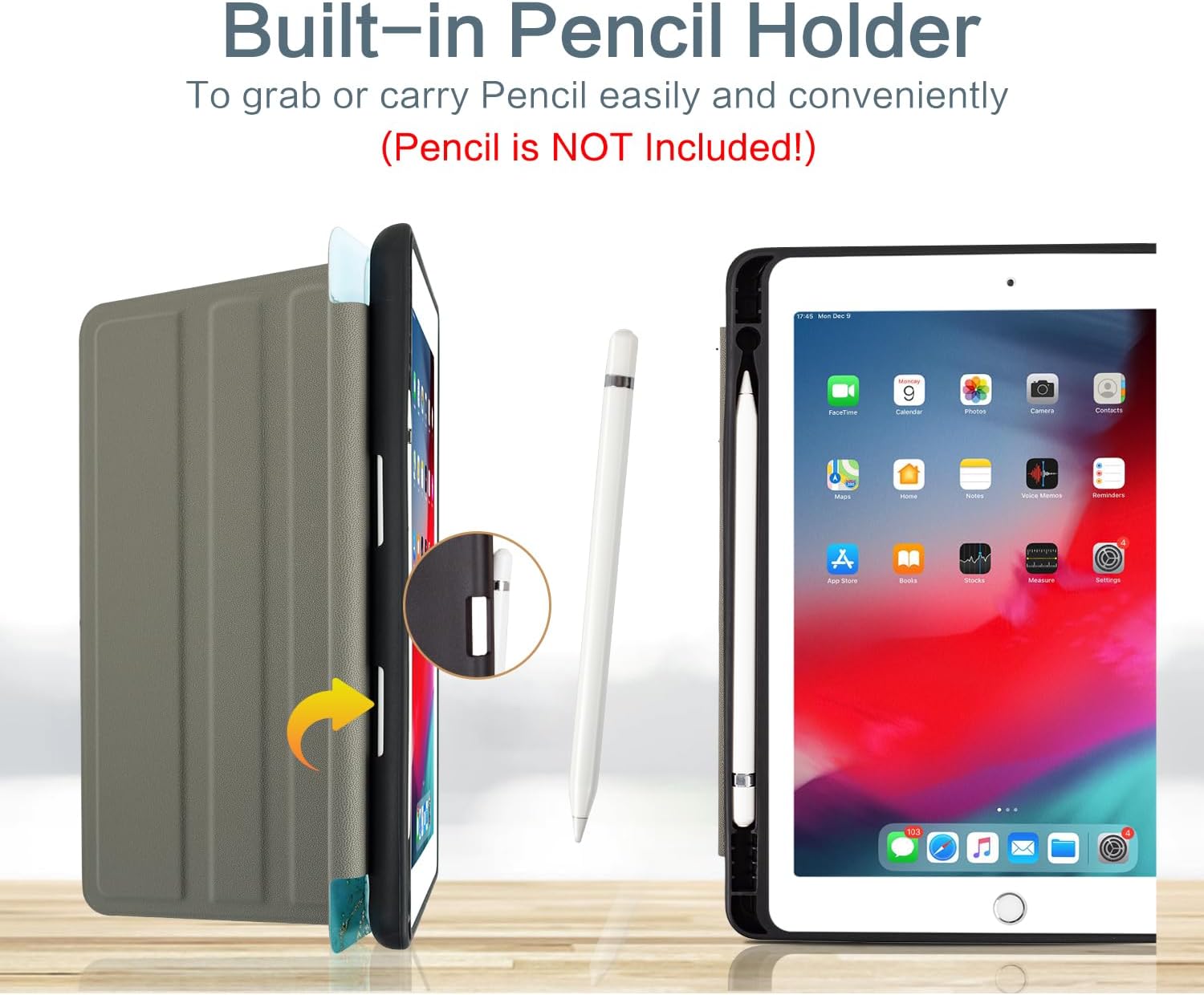 Vimorco Case for iPad Air 3rd Gen 2019,for iPad Pro 10.5" 2017,Quicksand image 3