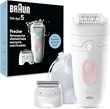 Braun Silk-épil 5 Depilatore Donna, Epilatore Elettrico Donna Per Una Epilazione Semplice, Wet & Dry, Pelle Liscia a Lungo, Con Testina Per Rasoio Donna, 5-030, Bianco/Rosa