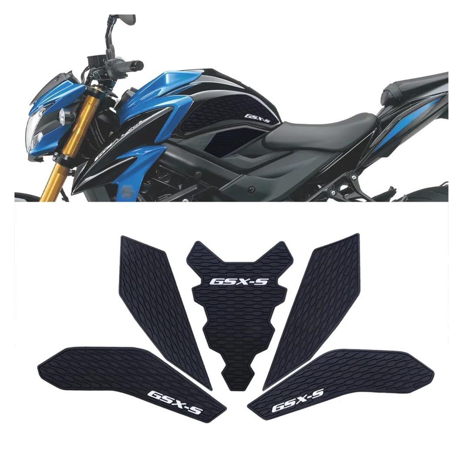 Motorrad Seite Kraftstoff Tank Pads Schutz Aufkleber Knie Grip Traktion Pad Für GSX-S750 GSXS750 Z GSX-S 750 Kratzer auf den Tankpads