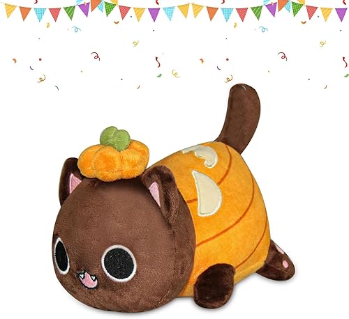 MeeMeow - Juguete de peluche de gato, lindo gato de peluche para fanáticos, cumpleaños, día de Acción de Gracias, Navidad