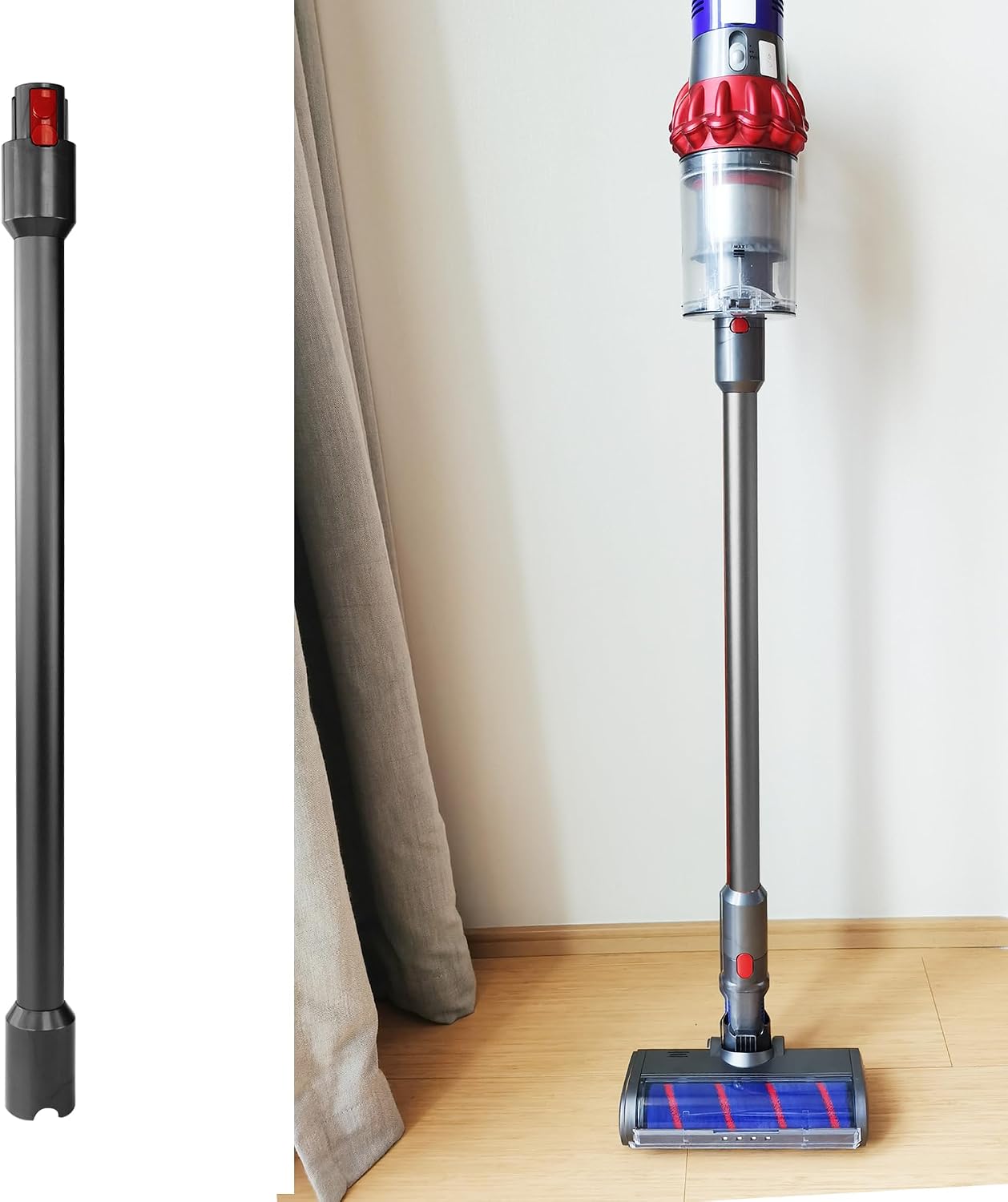 Compatible with Dyson Wand,Quick Release Wand,for V7, V8, V10, V11 V15 Cordless Stick Vacuum,Vacuum Tube Replacement(Gray)