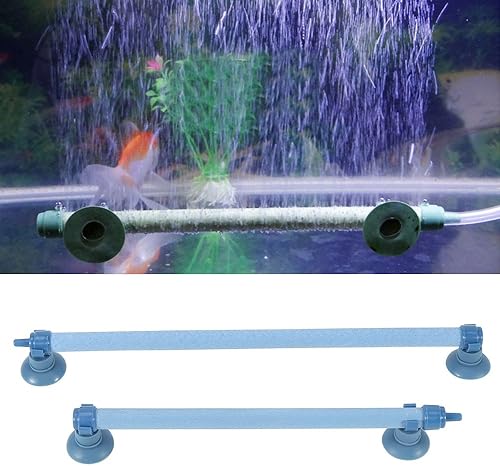 Miniatura 6 de Zerone Burbuja de piedra de aire, tanque de peces, acuario, pared de burbujas de aire, tubo de aireación para tanque de peces (10 pulgadas)