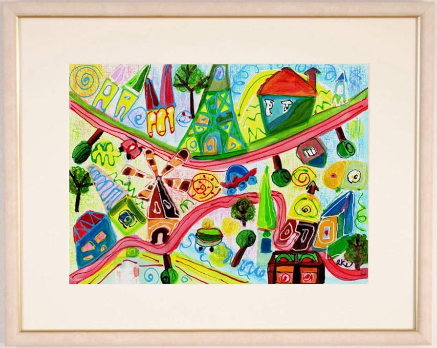 ミルキーウェイ / 抽象画 77×56㎝ B2 額縁セット 原画1点のみ ミルキーウェイ / 抽象画 77×56㎝ B2 額縁セット 原画1点のみ