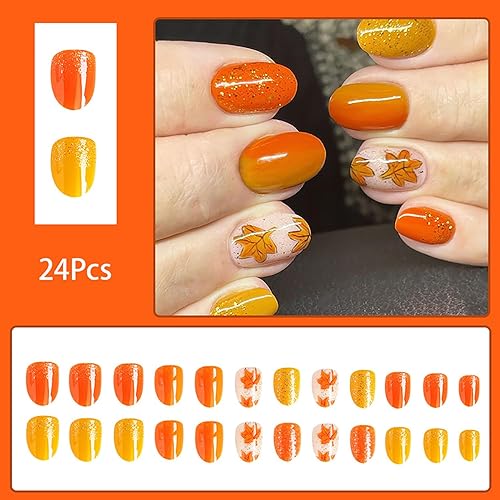 Miniatura 9 de 24 piezas de uñas postizas a presión degradadas de ataúd de longitud media, uñas acrílicas de cobertura completa, uñas postizas artificiales