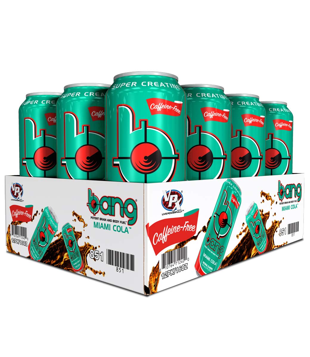 Buy Bang Caffeine Free Miami Cola Energy Drink, 0 Calories ...