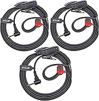 Vista 1 de HYS Auricular de radio en forma de G para Motorola Talkabout T605 Radio bidireccional, Walkie Talkie Auricular con PTT en línea para Talkabout T465