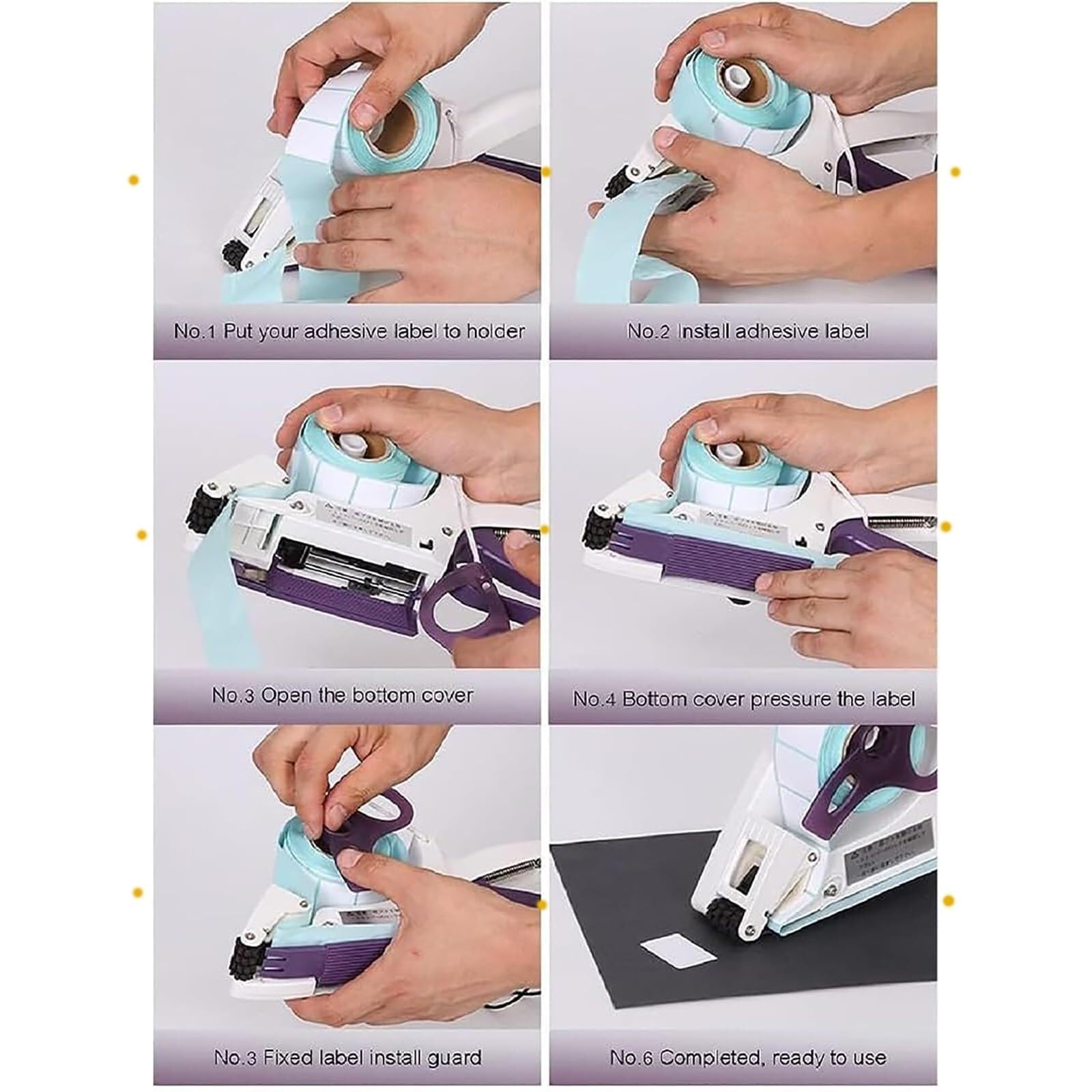 Pistola applicatore per codici a barre per etichettatura, ideale per magazzini, supermercati e centri commerciali, compatibile con etichette di larghezza da 18 mm a 64 mm, efficiente e facile da usare