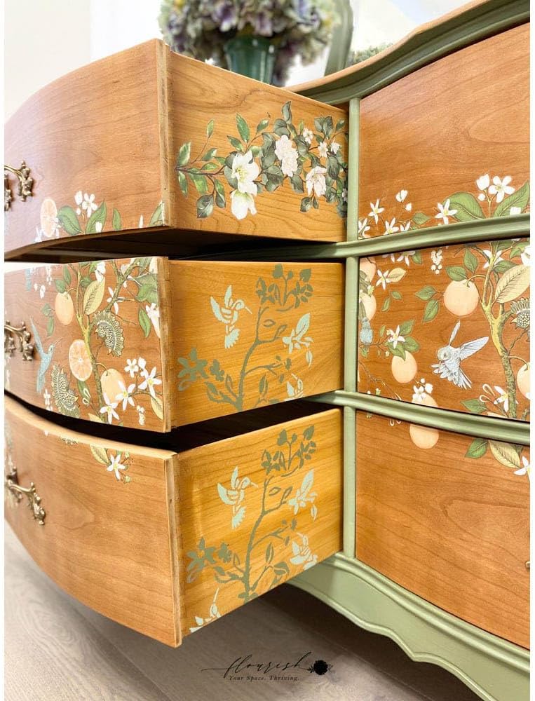 Redesign With Prima Decor Transfers® Orange Grove Total Sheet Size 24x35,Cut Into 3 Sheets 655350656515