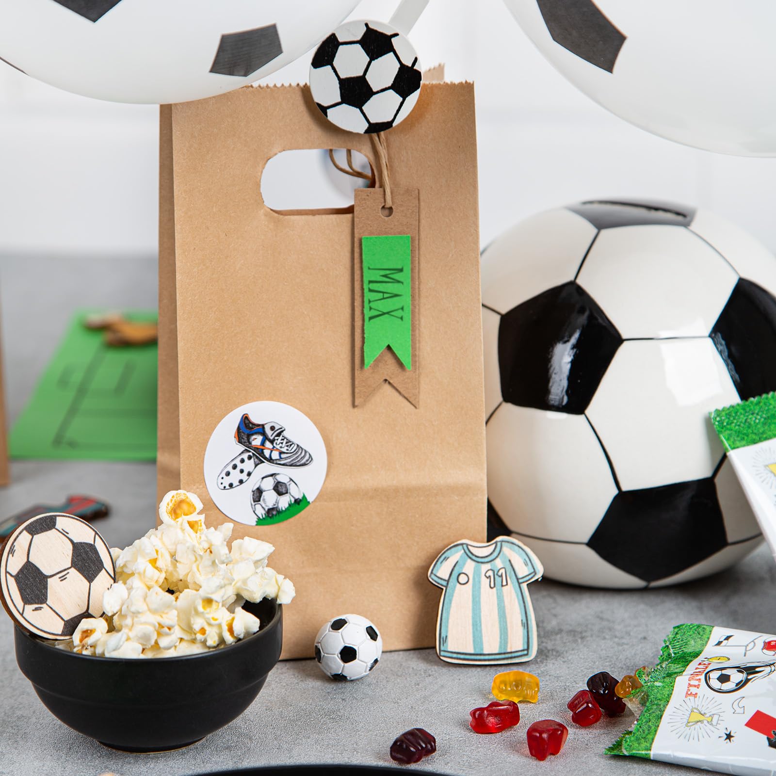 Logbuch-Verlag 48 pegatinas de fútbol para niños 4 cm decoración cumpleaños carpetas