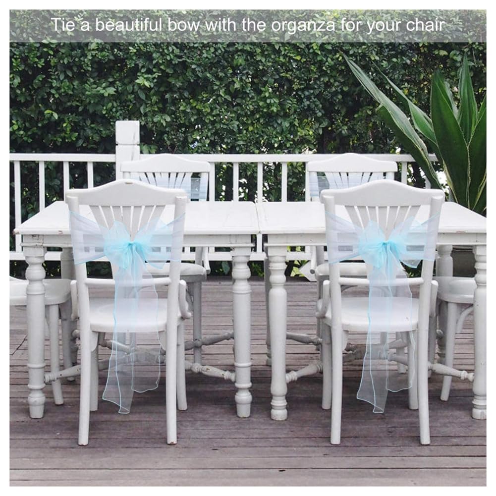 Organza Stuhl Schleife Schärpen Stuhlschleife Hochzeit Stuhlschärpen Dekor Schleifen Schärpen für Hochzeit Party Geburtstag Veranstaltungen Weihnachten Hotel Bankett Hellrosa 100 Stück