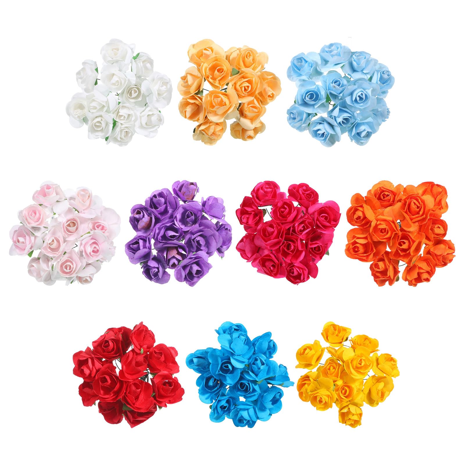 Mini roses artificielles en papier : créez sans limite avec ce lot de 120 fleurs