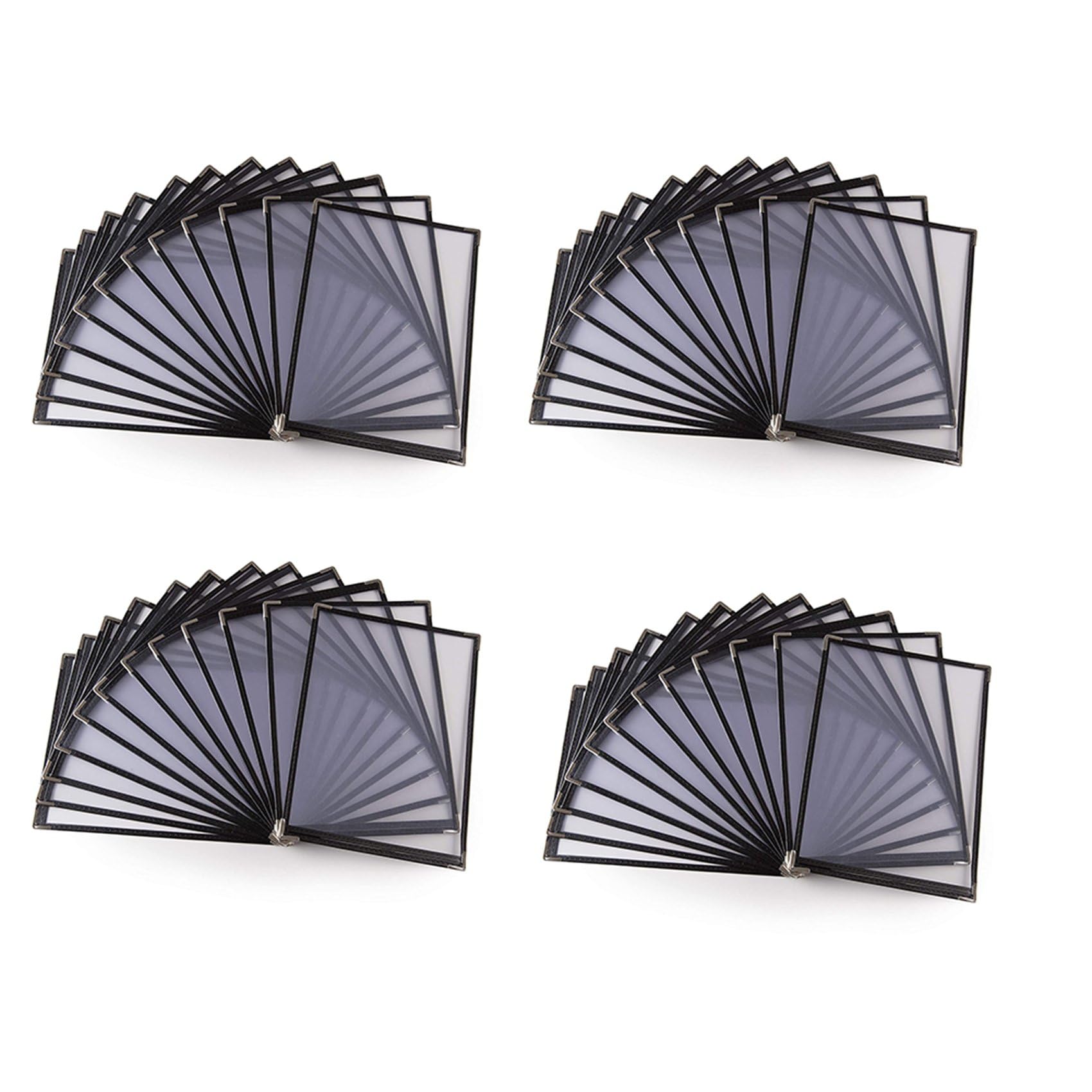 Vjsujehgy 40 Pack of Menu Covers - Single Page, 2 View, Fits 8.5 X 11 Inch Paper - Restaurant Menu Covers