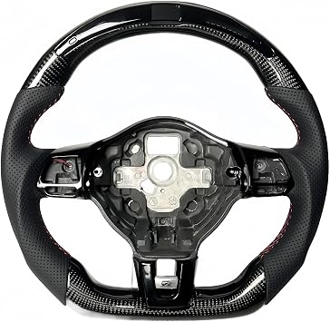 LED Carbon Fiber Sports Steering Wheel Compatible With VW Golf R6 MK6 Allerton Siko R Line GTI GTD GTER Car AccessoriesMK6 LED