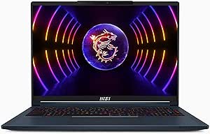 MSI Stealth 16 Inch QHD Gaming Laptop - (Intel Core i7-13700H, Nvidia GeForce RTX 4060, 16GB RAM, 1TB SSD, Windows 11 Home) - Star Blue