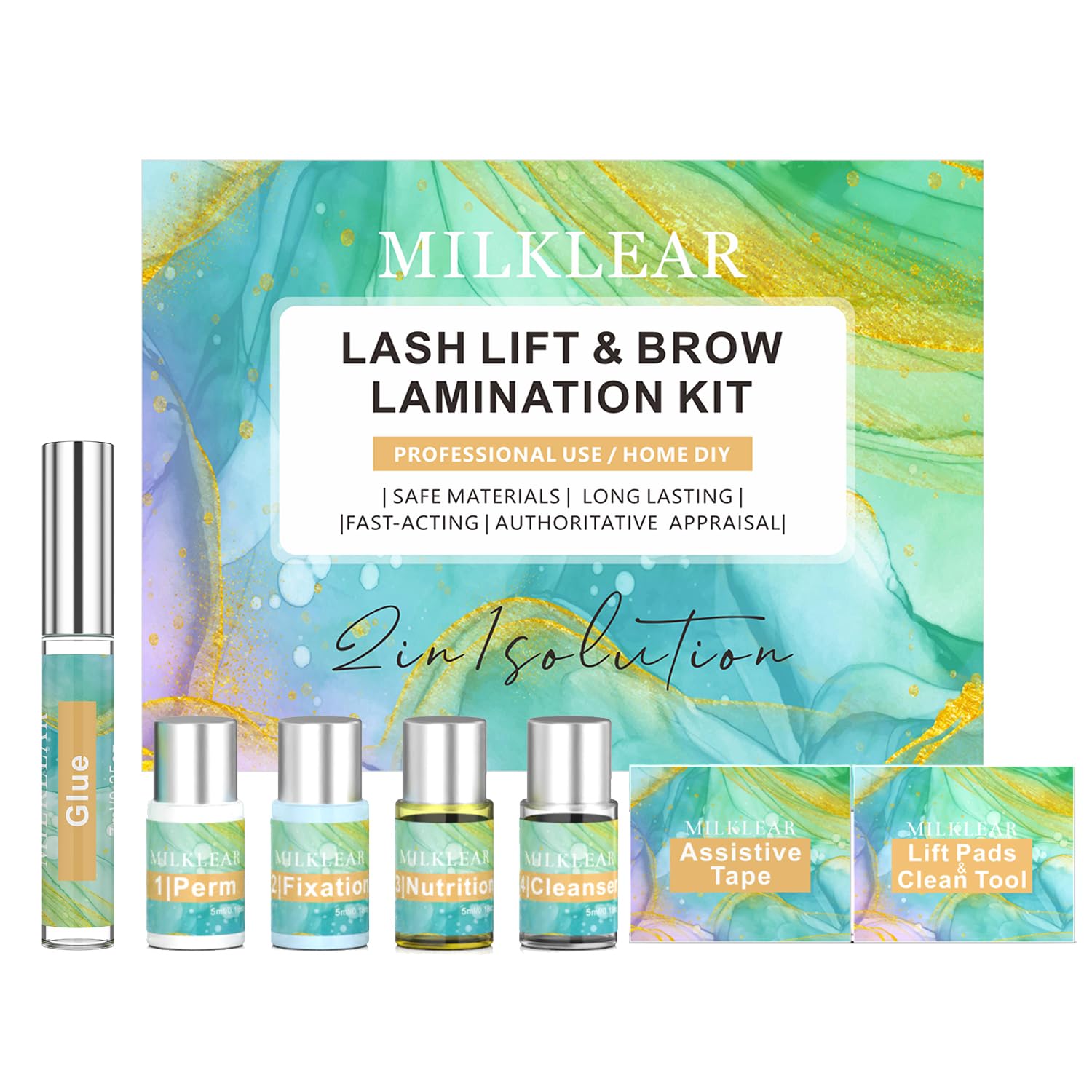 Amazon.com: MILKLEAR Lash Lift Kit and Eyebrow Lamination Kit Eyelash ...