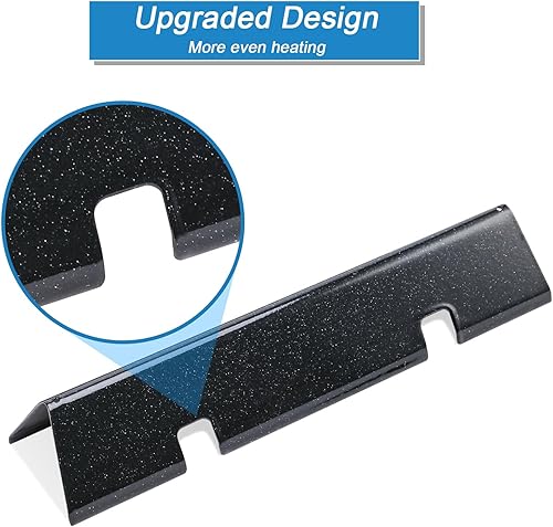 Miniatura 2 de Grimate Barras aromatizantes para Weber Spirit  Placa de calor de repuesto para parrilla Spirit serie 300 con perillas de control frontales, 15.3