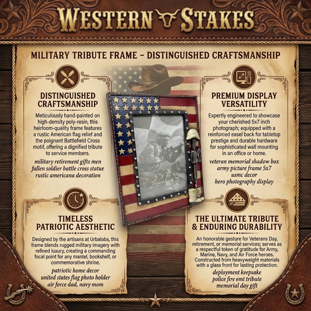 Amazon.com - Urbalabs Luxury Military Picture Frame 5x7 – Hand