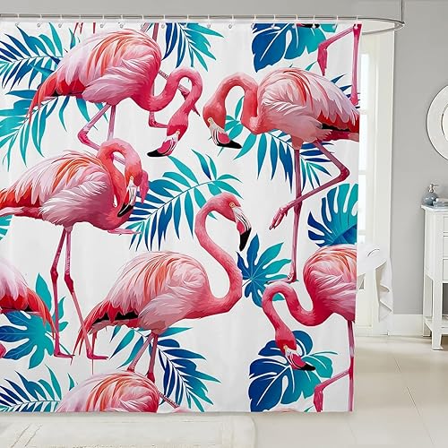 Miniatura 32 de Cortinas de ducha impermeables con diseño de barco pirata de caricaturas, tela de aventura marina, cortina de ducha de baño con peces submarinos,