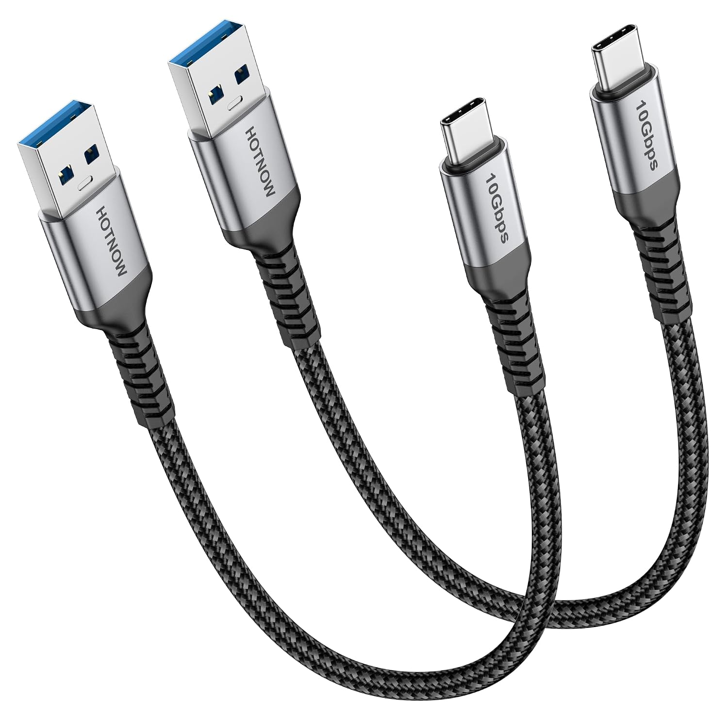 Short USB C Cable 0.5 FT 2 Pack, 6 inch Android Auto CarPlay 10Gbps USB3.1 Data sync & Fast Charging USB-C Cable for iPhone 15/15 Pro Max, Samsung T7, Galaxy S23 S22 Ultra Note 20, SSD.