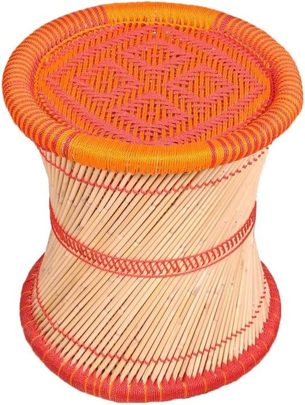 TKC Handicrafts Mudha for Outdoor Chair/Cane Bamboo Chair for Outdoor and Indoor