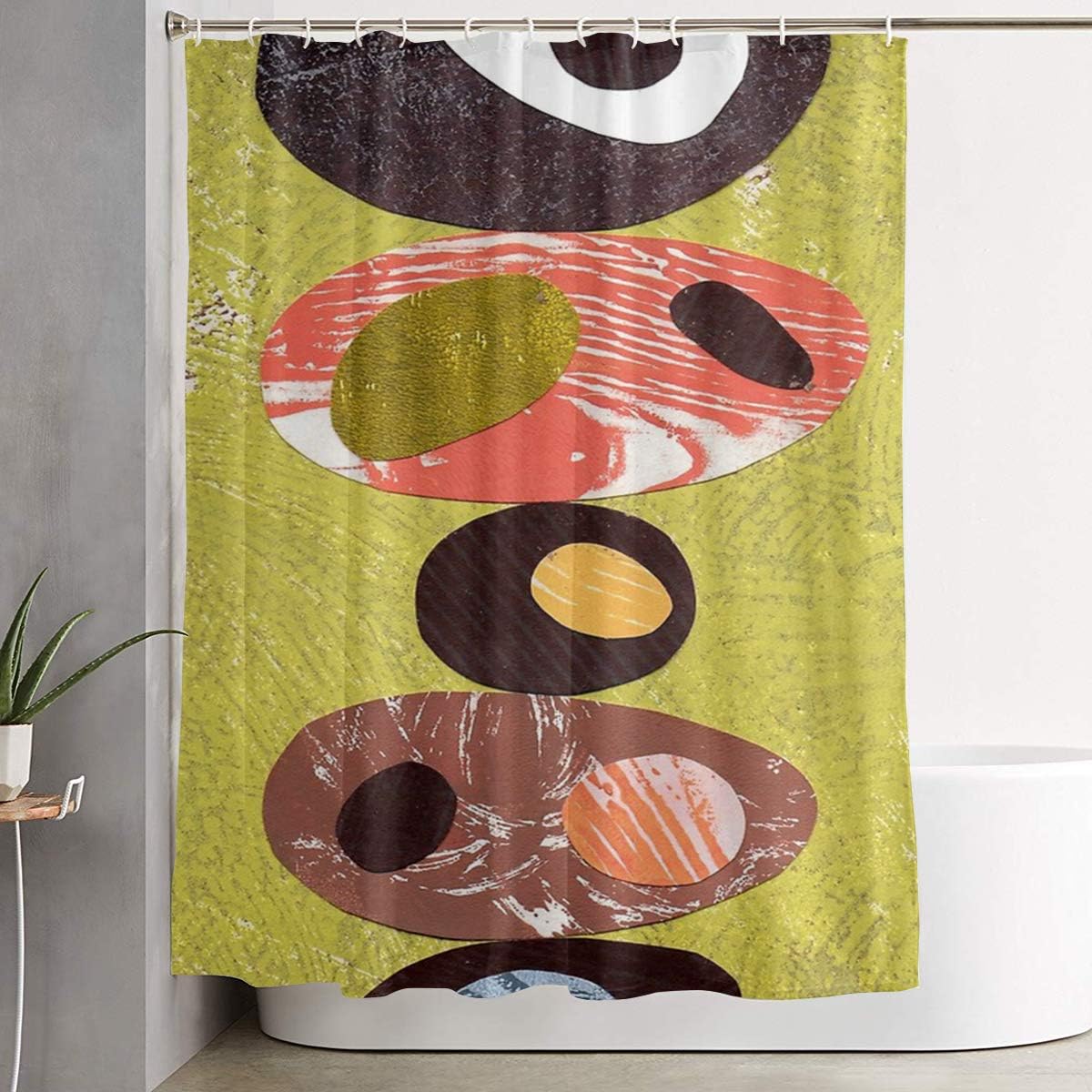 Beverly H. Griffin Orange Lime Green Black White Retro