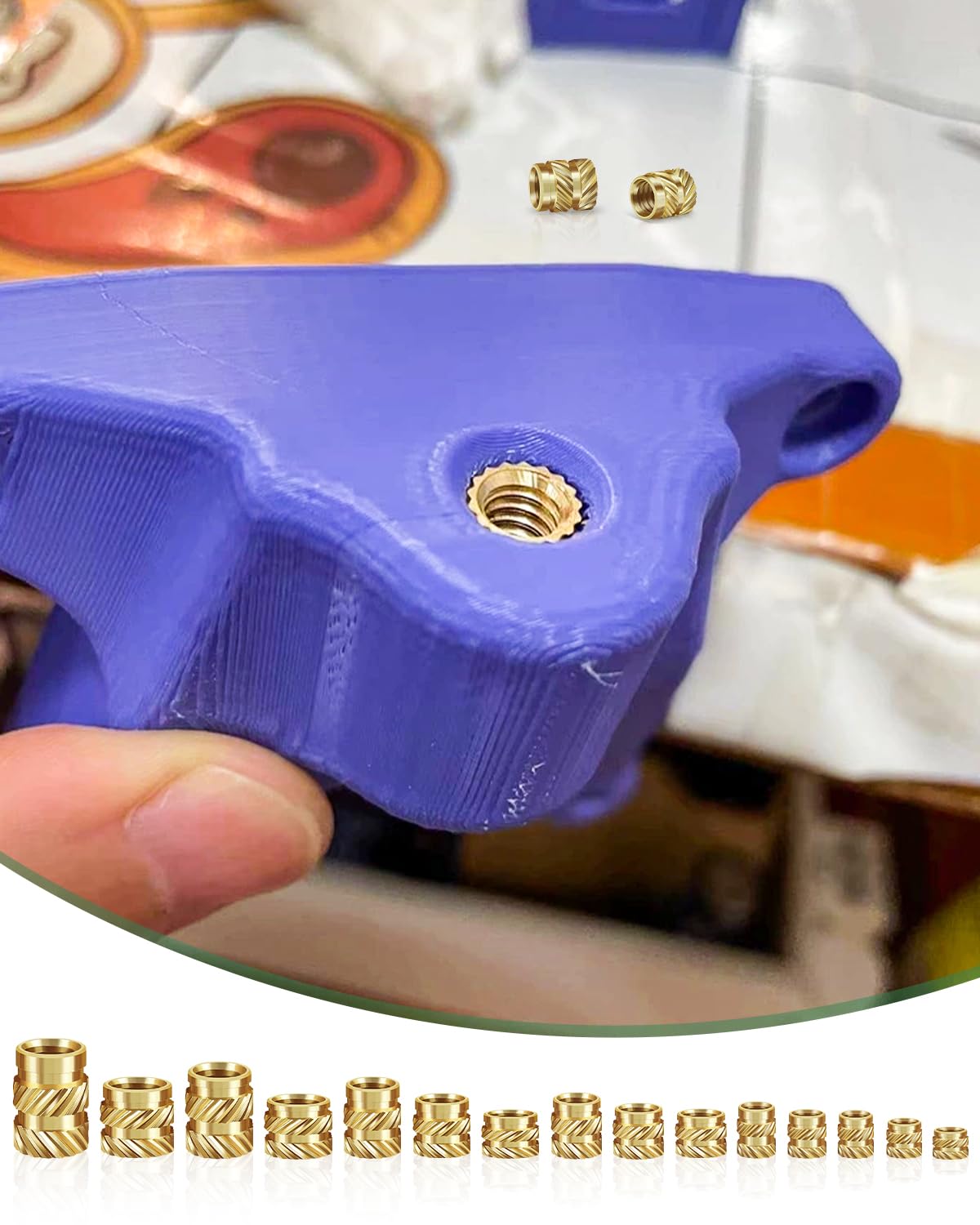 360 inserti filettati M2 M2.5 M3 M4 M5 M6, Bolatus dadi monofusione in ottone con saldatore, filettatura zigrinata per parti in plastica, inserti filettati per stampanti 3D