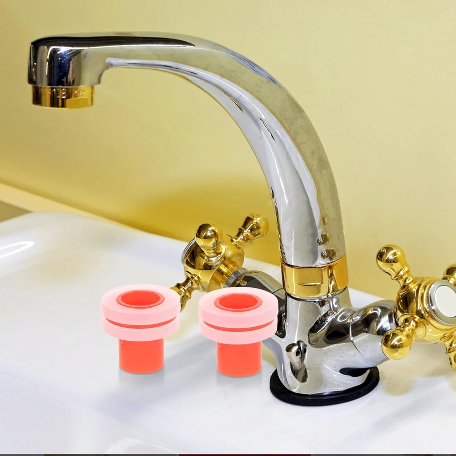 50pcs PTFE Sealing Washers for Faucet Repair Kit, Prevent Slippage and Provide Reliable Sealing, Suitable for Counter Top and Glass Vessel Sink in Appliance and Production