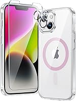 Vista 164 de FNTCASE Funda para iPhone 15 Plus: Fundas magnéticas transparentes para teléfono con protector de pantalla compatible con Magsafe Slim Anti