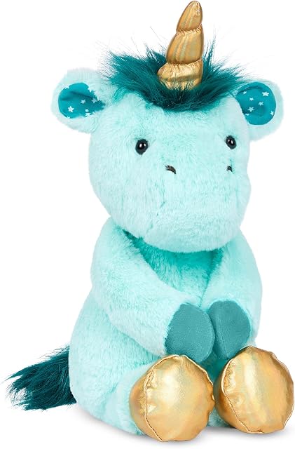 B. Softies 62243455603 Happyhues  Sweet Sky Plush Stuffed Animal  Soft Blue Unicorn Washable Toys for Baby, Toddler, Kids  0 Months, 30 cm